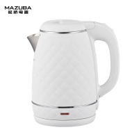 松桥(MAZUBA)电水壶MK-MS182L 双层防烫食品级不锈钢 1.8L大容量 快速煮水 隔音壶壁 微声煮水