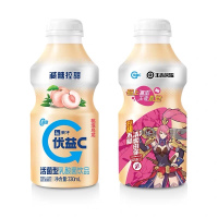 优益C白桃乌龙活菌型乳酸菌饮品塑料瓶330mL