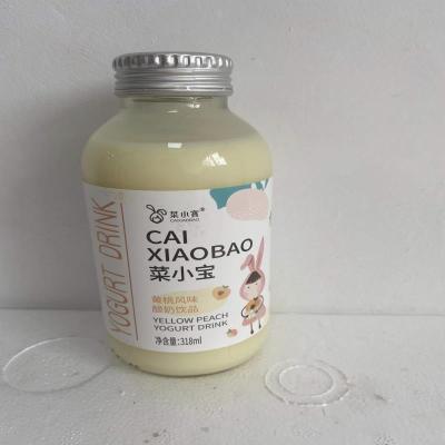 菜小宝黄桃风味酸奶饮品318ml