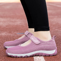 TWEAK正品老人鞋女一脚蹬老北京布鞋中老年健步鞋透气轻便妈妈鞋谢