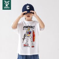 迪斯兔儿童动漫纯棉短袖t恤2022新款儿童中大童装洋气半袖上衣潮T
