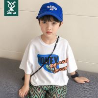 迪斯兔童装男童短袖2022新款儿童宽松卡通纯棉T恤中大童上衣潮流