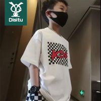 迪斯兔童纯棉上衣夏季2022新款中大童洋气嘻哈街舞T恤短袖儿童