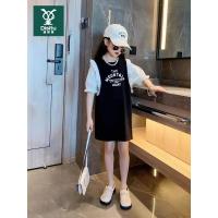 迪斯兔女童连衣裙夏季儿童T恤裙网红2022新款韩版洋气女大童裙子