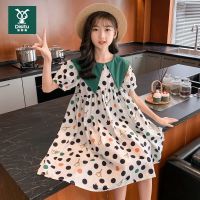 迪斯兔女童连衣裙夏装2022新款儿童甜美公主风中大童夏季薄款裙子