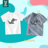 迪斯兔小恐龙印花短袖t恤儿童装男女童夏季圆领时尚显白新款上衣