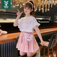 迪斯兔女童连衣裙夏装洋气2022新款中大童夏季网红短袖两件套裙子