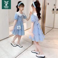 迪斯兔女童连衣裙夏装2022新款时髦儿童洋气公主裙中大童夏季裙子