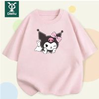 迪斯兔超萌可爱男女童夏装短袖库洛米t恤纯棉半袖女孩薄款打底衫