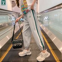 迪斯兔女童裤子夏季薄款儿童防蚊裤外穿时髦夏潮中大童宽松运动裤