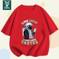 迪斯兔炸街男女童夏装半袖上衣纯棉中大童t恤短袖儿童打底衫