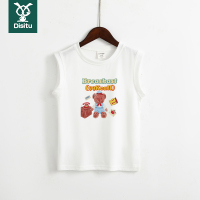 迪斯兔童装棉T新款布偶熊韩版夏季儿童背心男童无袖t恤女宝上衣