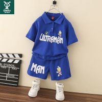 迪斯兔童装男童夏儿童套装夏季2022宝宝洋气运动服网红奥特曼衣服