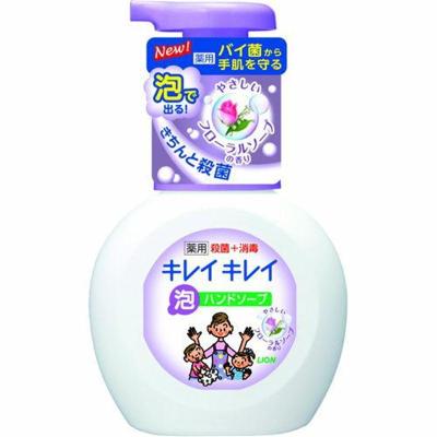 日本进口 狮王KIREI儿童植物泡沫洁净洗手液 花香型 250ml D