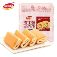 达利园 早餐面包糕点 办公休闲零食 瑞士卷 巧克力味 240g 12枚