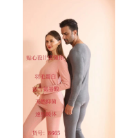 雪中飞8665男羽毛蛋白羊毛蚕丝套