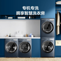 小天鹅(LittleSwan)本色系列 洗烘套装 蓝氧特渍净 专业羊毛烘 TG100MS9ILZ+TH100-H9WZ