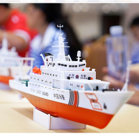 AB02501中国“海警”船模 海警船电动拼装模型
