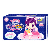 七度空间(QSC6904)少女系列卫生巾特长夜用纯棉表层(4片)420mm