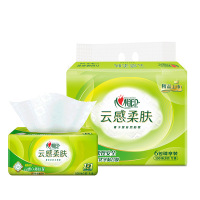 心相印抽纸面巾纸擦手纸餐巾纸无香3层6包/提DT17100