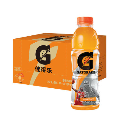 百事可乐佳得乐橙味运动饮料600ML*15瓶