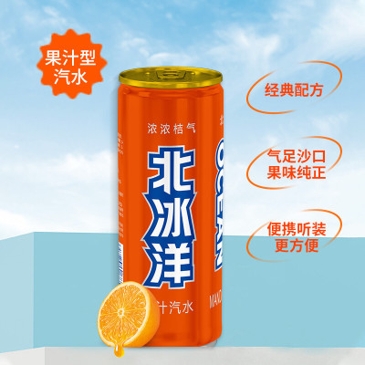 北冰洋桔子汁饮料330ML*24听