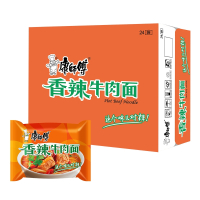 康师傅方便面香辣牛肉面104g*24袋整箱装泡面速食面