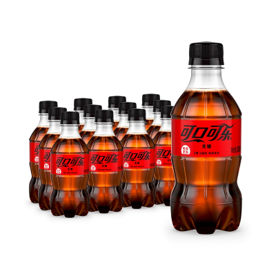 可口可乐零度无糖 碳酸饮料 300ml*12瓶装