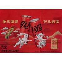 可口可乐无糖汽水饮料330mlx24罐装礼盒装