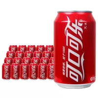 可口可乐碳酸饮料汽水330ml*24罐经典可乐罐装汽水饮料