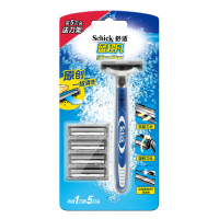 Schick舒适蓝超凡剃须刀头替换装5片