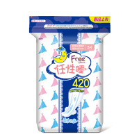 Free飞任性睡丝薄夜用卫生巾420mm*3片