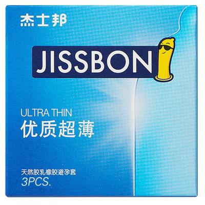 杰士邦优质超薄避孕套3只装(JB3)