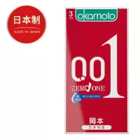 冈本0.01聚氨酯超润滑安全套3片装