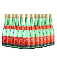 55度老绿瓶西凤酒(瓶)500mL *9瓶