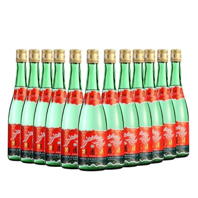 55度老绿瓶西凤酒(瓶)500mL *9瓶