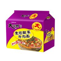 今野老坛酸菜牛肉面120g*5