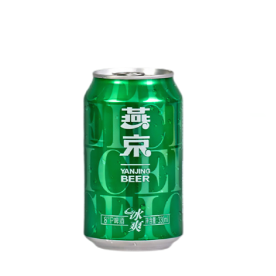 燕京啤酒 冰爽8度 清爽型啤酒330m*6罐*4组