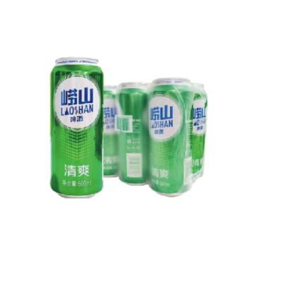 崂山啤酒清爽500ml*6罐*2组