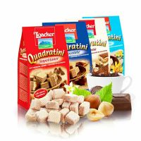 莱家巧克力味粒粒装威化饼干 125g*12袋