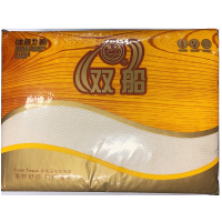 双船本色压花方块卫生纸400张