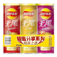 乐事三连罐(原味+番茄+烤肉)90克*3罐*8组