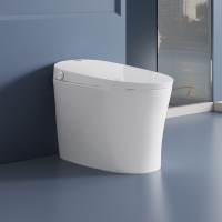 FX2智能坐便器高清数显脚感翻盖翻圈脚感冲水双重洁净系统预湿润旋钮+遥控器离座冲水