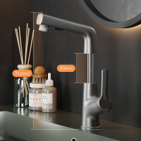 瑞尔特(R&T)RT500002抽拉面盆龙头体面盆抽拉式龙头洗漱口台盆冷热水浴室卫生间洗手盆水龙头