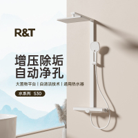 瑞尔特S1003(S30)淋浴器置物按键分水独立调温旋钮增压除垢拨动净孔自洁花洒套装