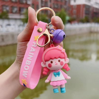 公仔可爱小女孩钥匙扣PVC软胶
