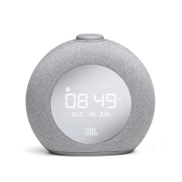 JBL HORIZON 2音乐地平线二代 桌面音箱 卧室迷你音响 蓝牙立体声多媒体音箱 带闹钟收音机充电 夜灯 灰色