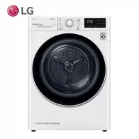 韩国原装进口LG RH10V3AV4W/SC 10KG烘干机高效除菌除螨热泵 双变频自动清洁滚筒干衣机 白色