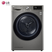 韩国原装进口LG RH10V9PV2W 10Kg大容量 双变频热泵干衣机 珍珠型内筒设计 被褥护理 30分快烘 钛空银