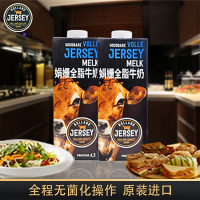 HOLLAND JERSEY MELK 荷兰娟姗全脂牛奶(灭菌乳) 德国原装进口 2瓶装(1L*2瓶)